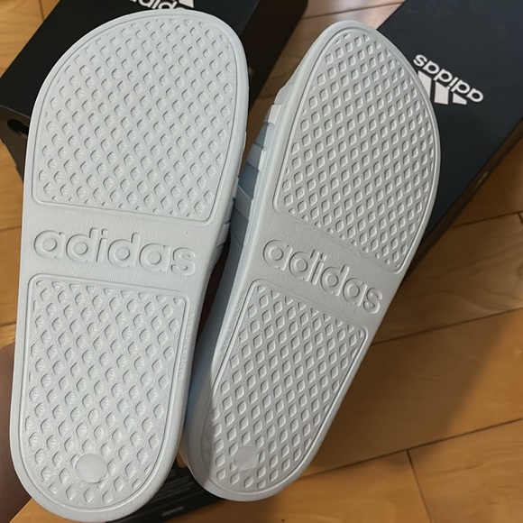 ADILETTE AQUA SLIDES adidas slippers blue size  US6/235cm ，US8/255cm - Picture 3 of 5